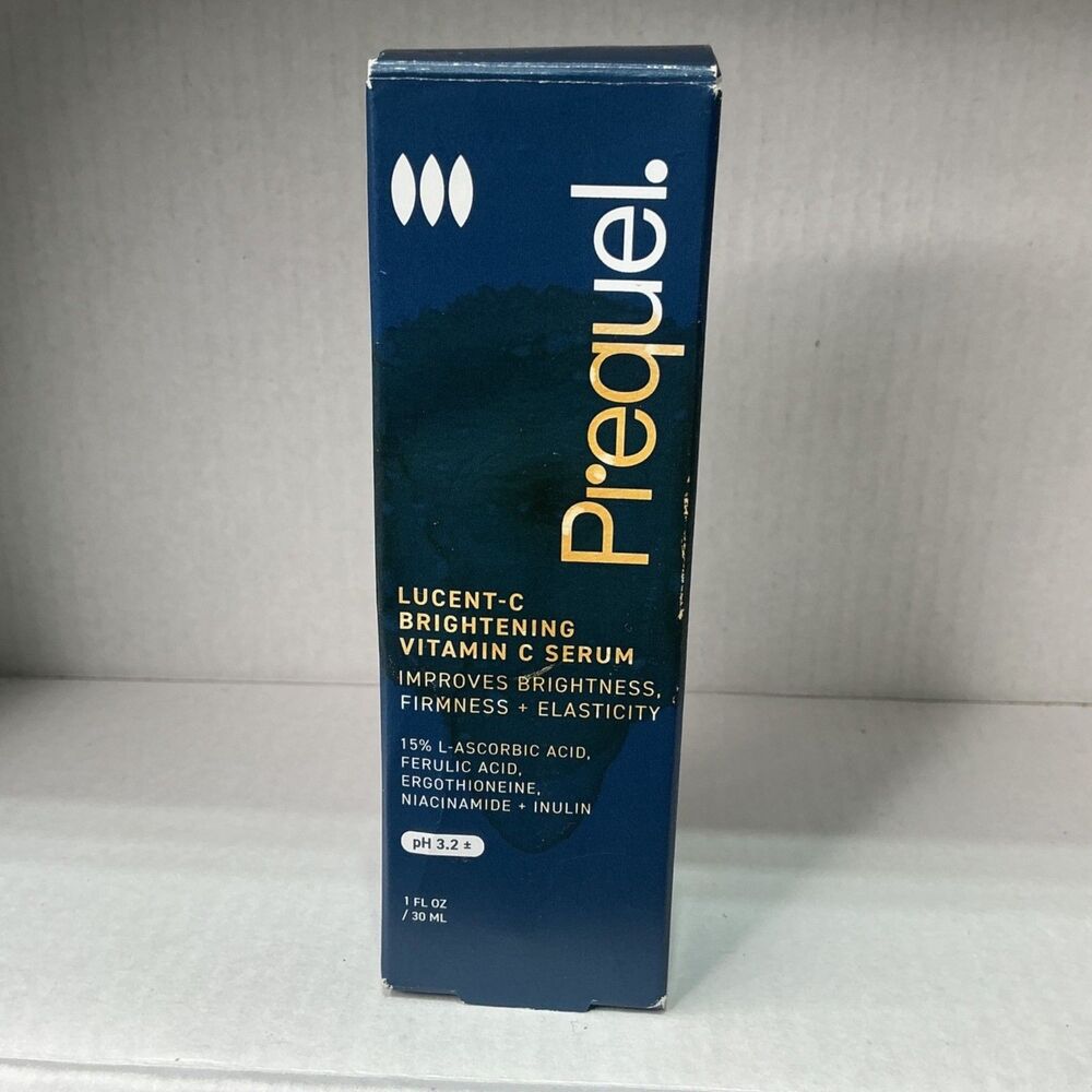 Prequel Lucent-C Brightening Vitamin C Serum Complexion Skincare Treatment 1oz